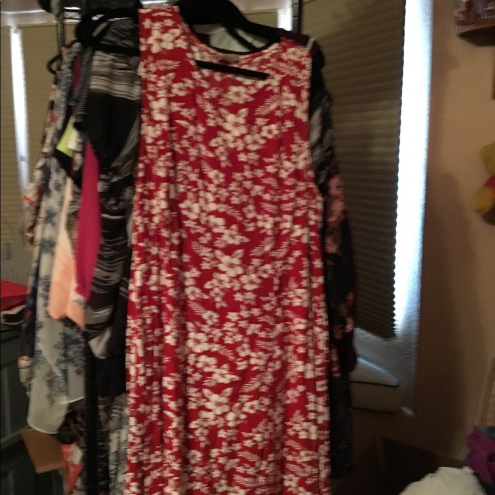 B4 Hawaiian print dress 22w